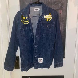Into the Rainbow: Smiley Face Jean Jacket